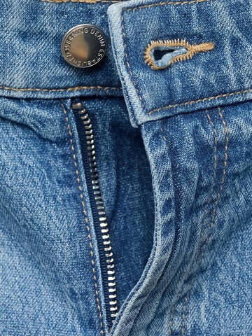 MANGO Wide Leg Jeans 'ELISE' in Blau