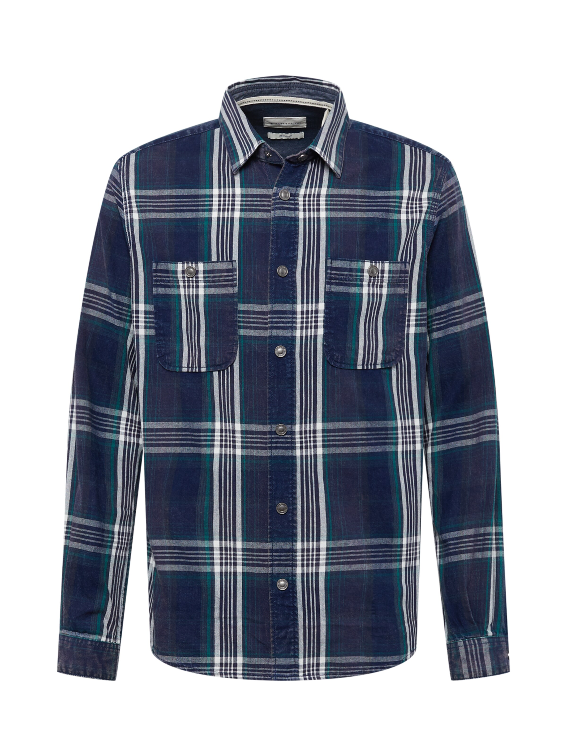 zils TOM TAILOR Standarta piegriezums Krekls: no priekšpuses