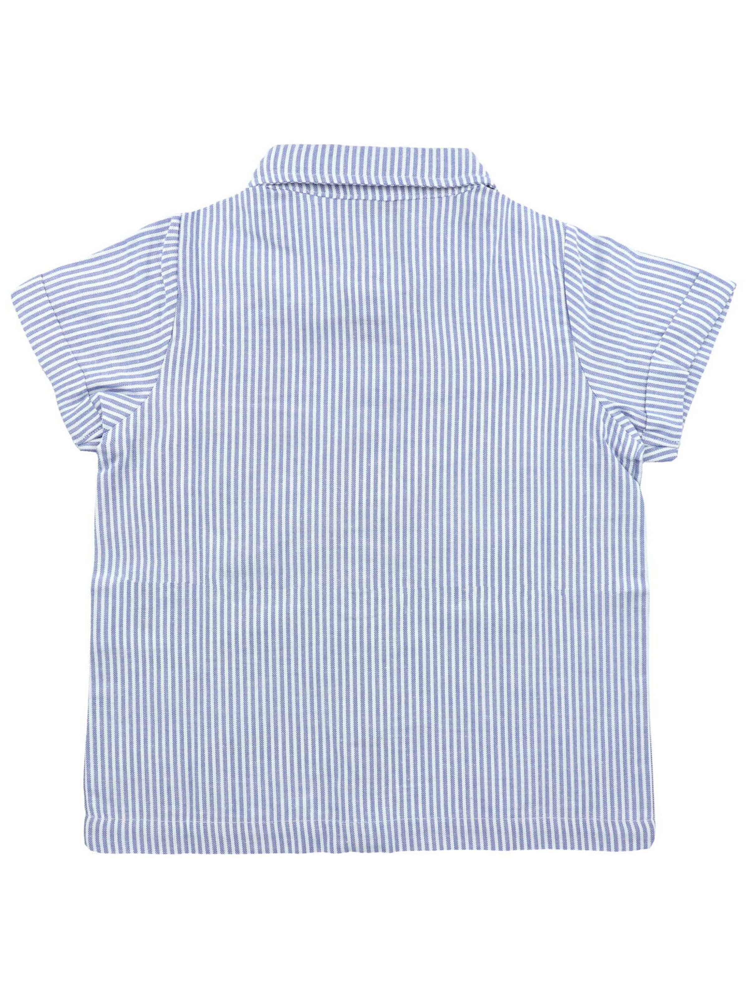 Villervalla Regular fit Button Up Shirt 'Stripes' in Blue