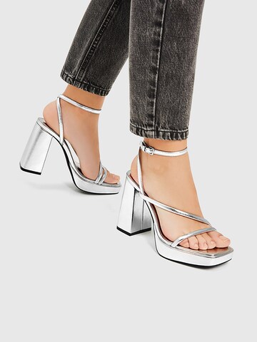 Pull&Bear Sandals in Silver