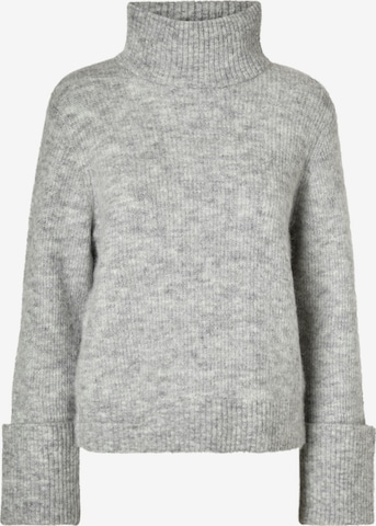 Pull-over 'SLFSia' SELECTED en gris : devant