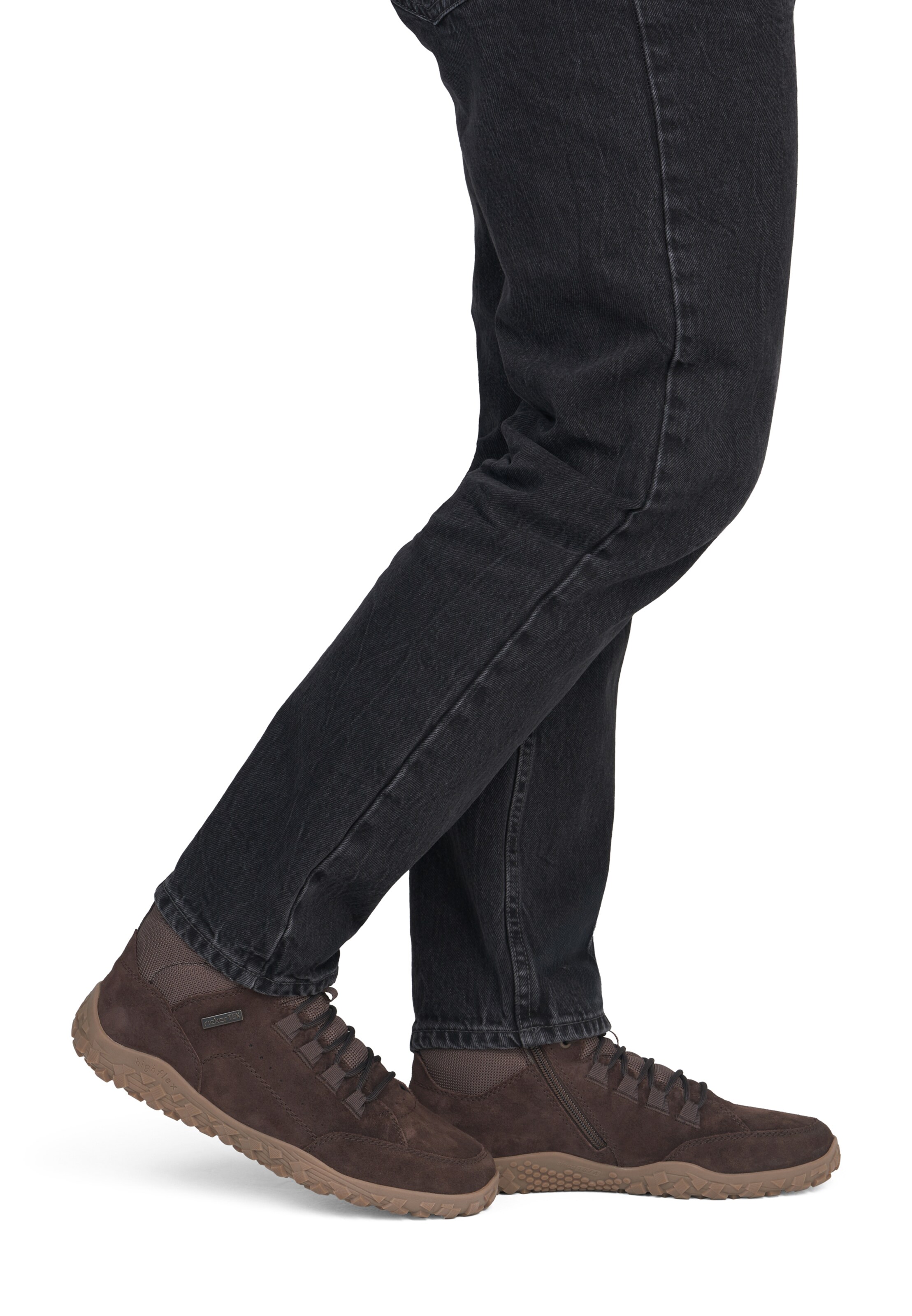 Bottes à lacets Rieker en marron : devant