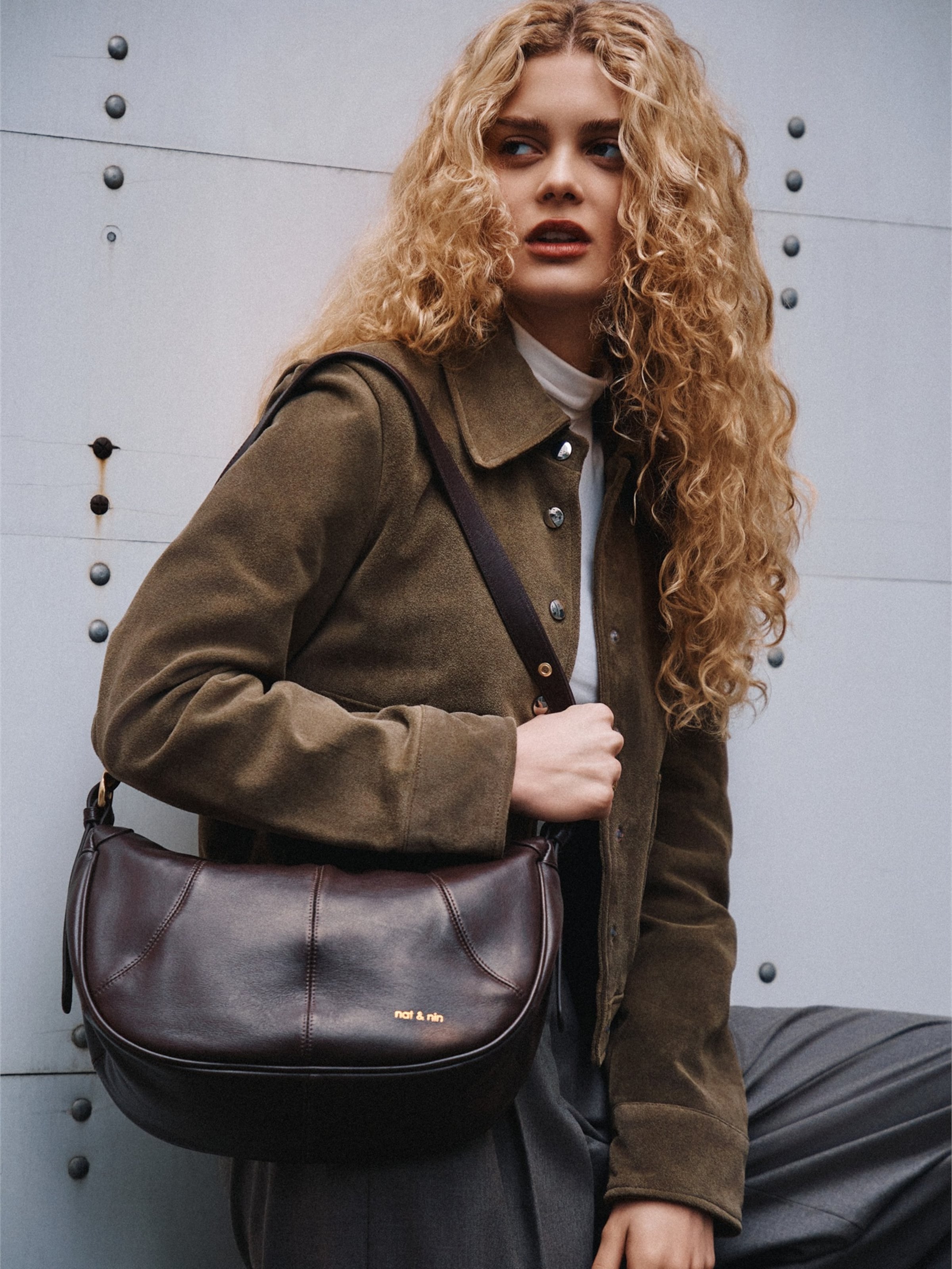 Nat&Nin Crossbody Bag ' TARA ' in Brown