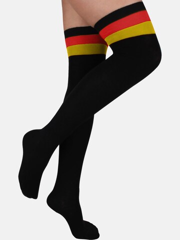 Chaussettes montantes 'Deutschland' normani en noir