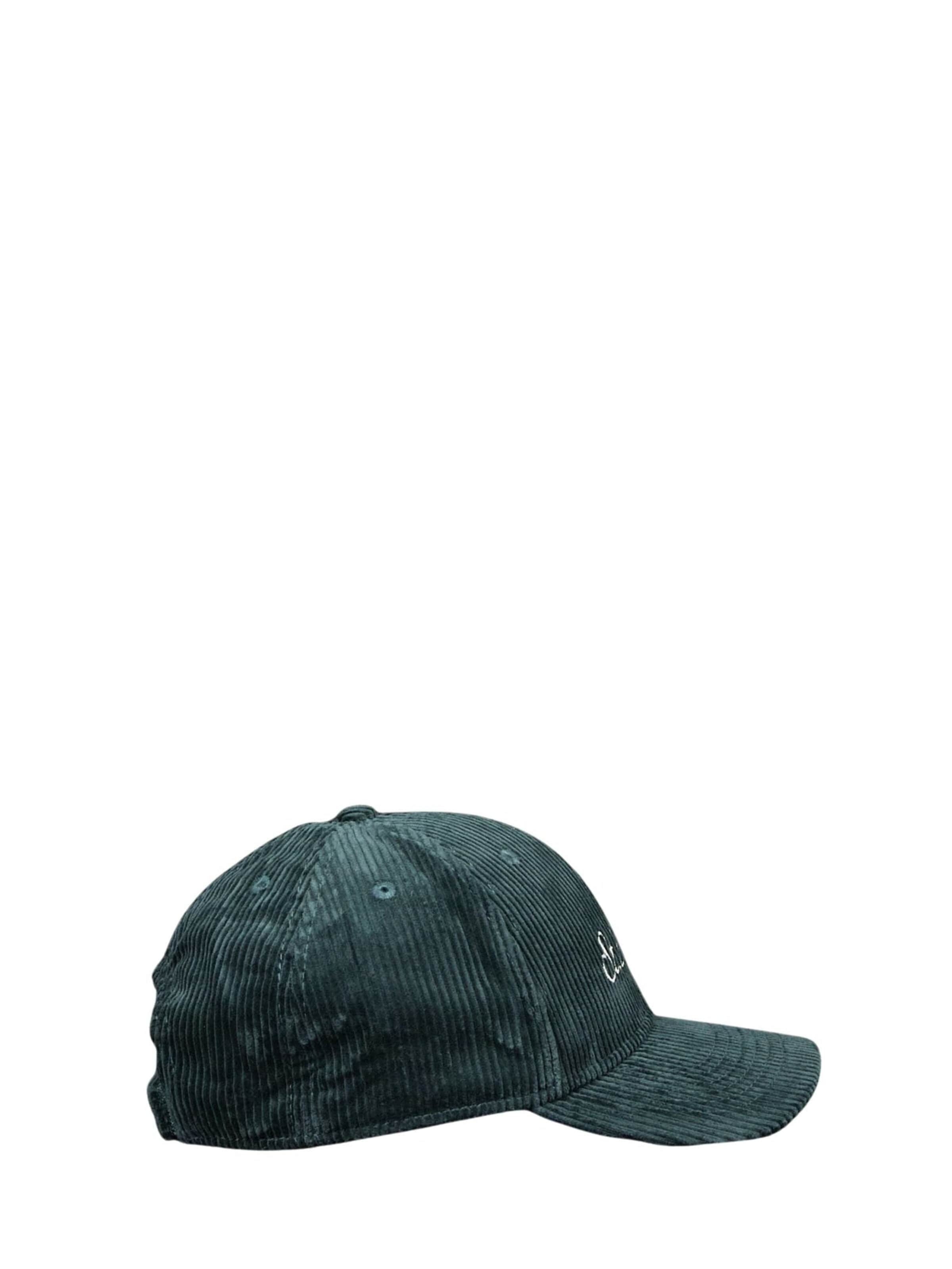 MC2 Saint Barth Czapka z daszkiem 'Corduroy Baseball Cap' w kolorze zielony