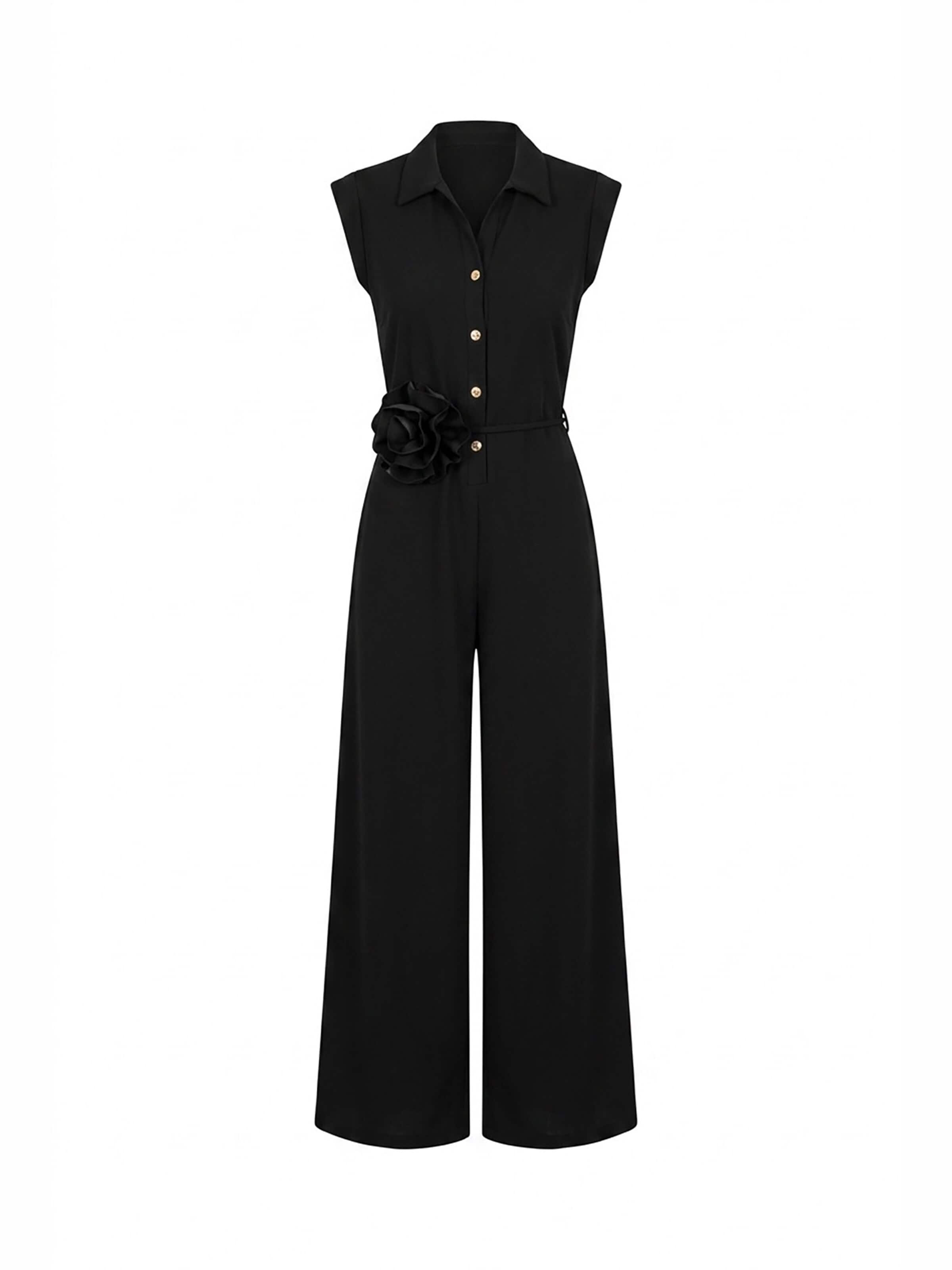 Figl Jumpsuit 'M1190' in Black: front