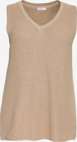 SHEEGO Sweater in Beige: front