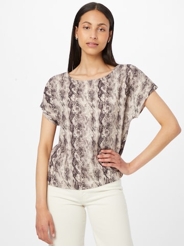 T-shirt OBJECT en beige : devant