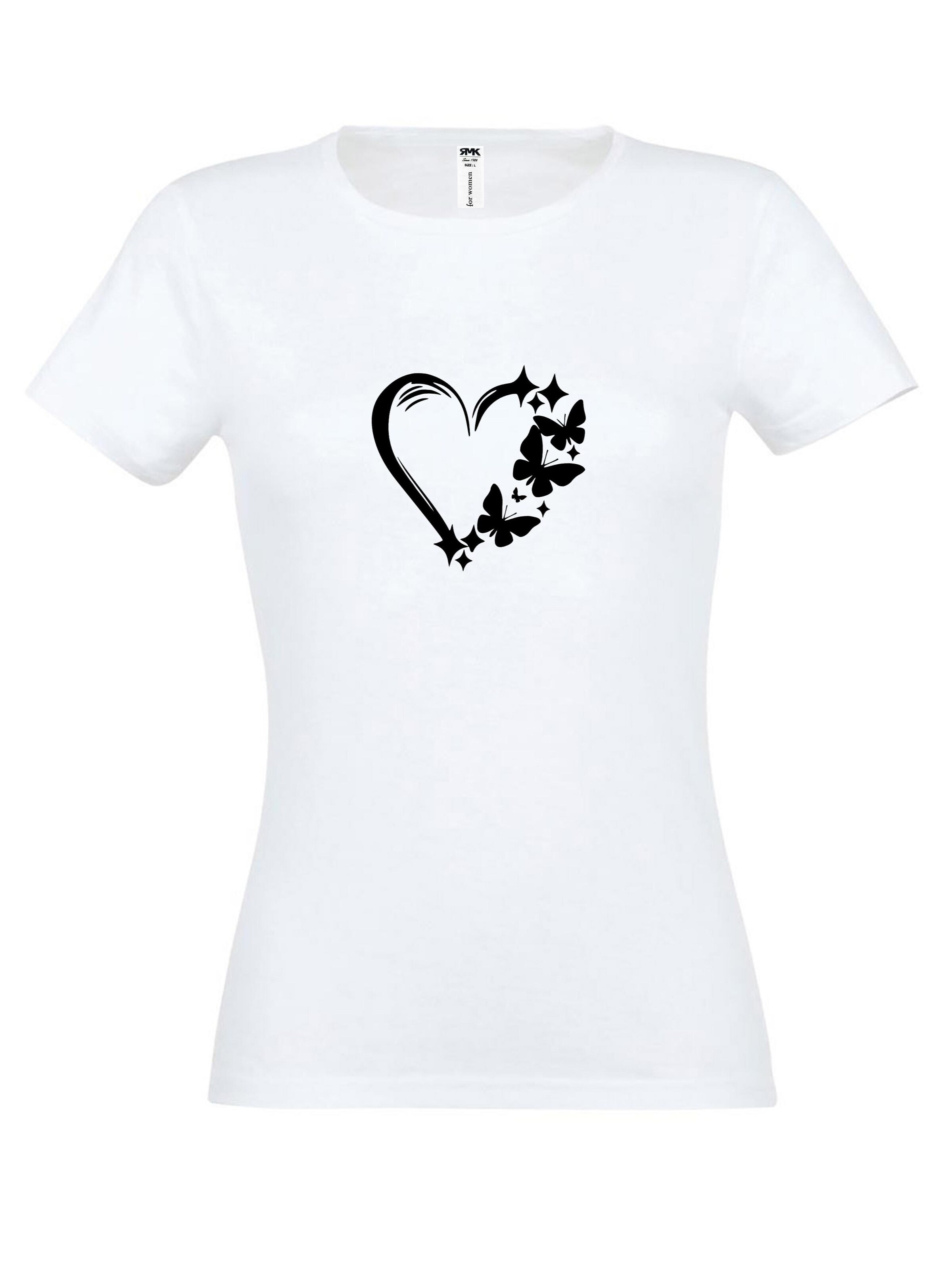 RMK Shirt 'Love Herz' in White: front