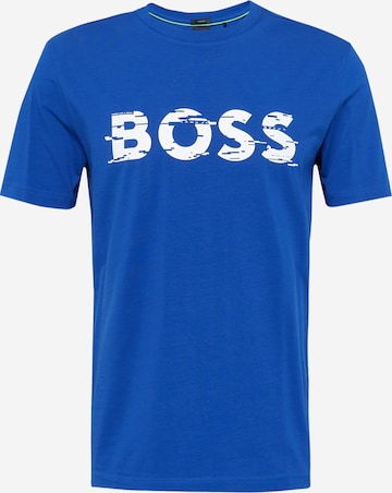 BOSS Green Tričko – modrá: přední strana