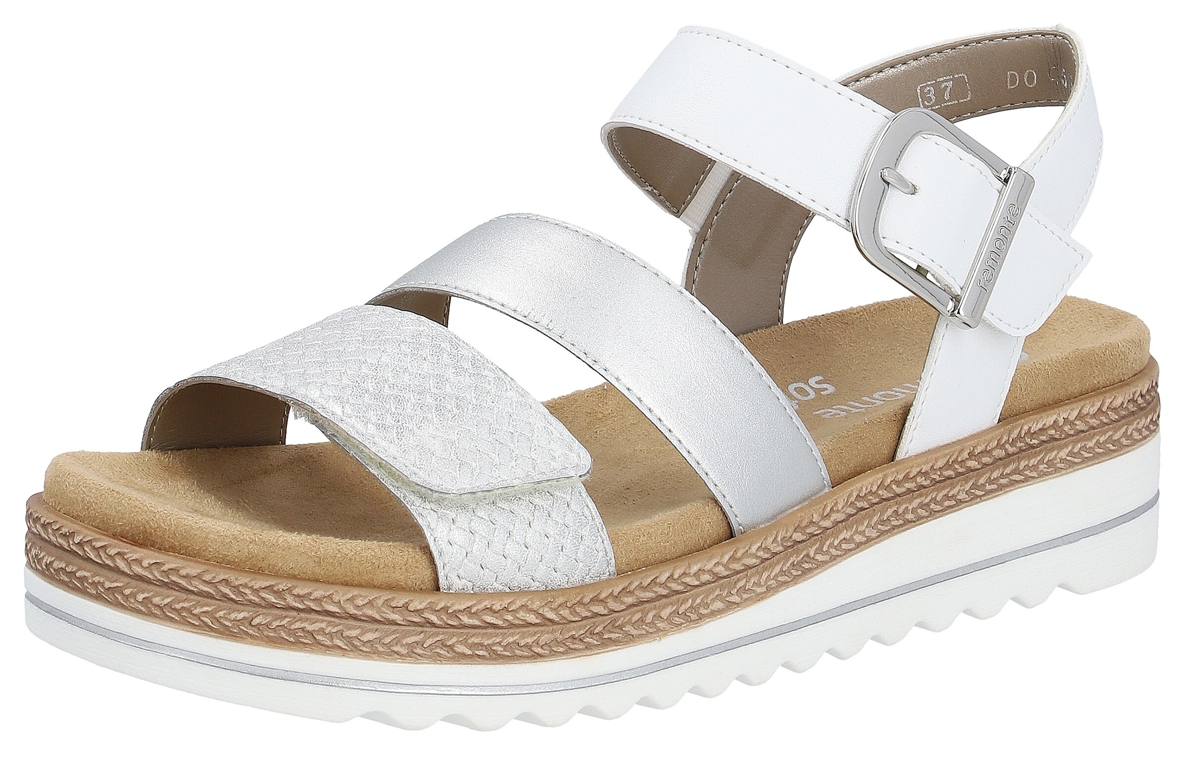 Sandalo REMONTE di colore argento / bianco, Visualizzazione prodotti