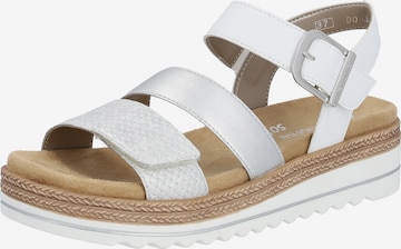 REMONTE Strap Sandals in White: front