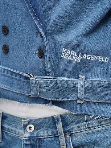 KARL LAGERFELD JEANS - Casaco meia-estação em azul