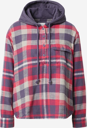 American Eagle Blouse 'PERCY' in Cream / Dark purple / Grenadine, Item view