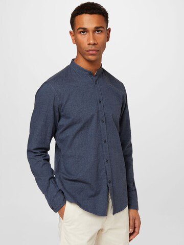 JOOP! Jeans Regular fit Button Up Shirt 'Hedde' in Blue: front