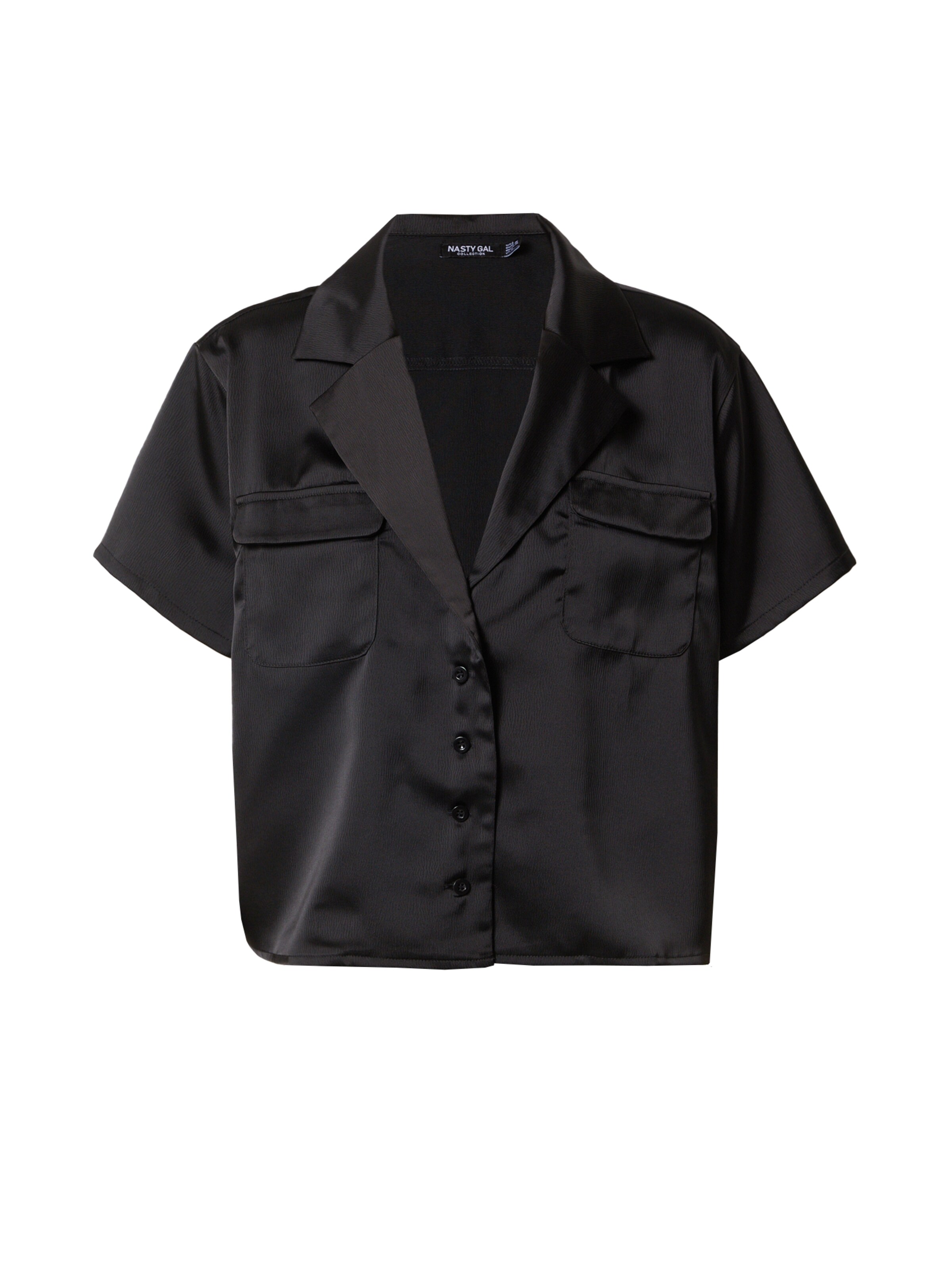 Nasty Gal Petite Blouse in Black: front