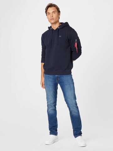 Felpa 'X-Fit' di ALPHA INDUSTRIES in blu