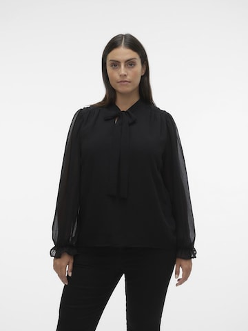 Vero Moda Curve Bluse 'VIGGA' in Weiß: predná strana