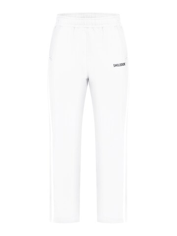 Loosefit Pantalon de sport 'Karima' Smilodox en blanc : devant