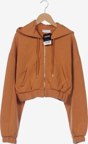 Bershka Sweatshirt & Zip-Up Hoodie in XS in Orange: front