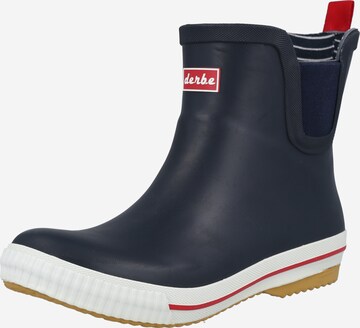 Derbe Rubber Boots in Blue: front