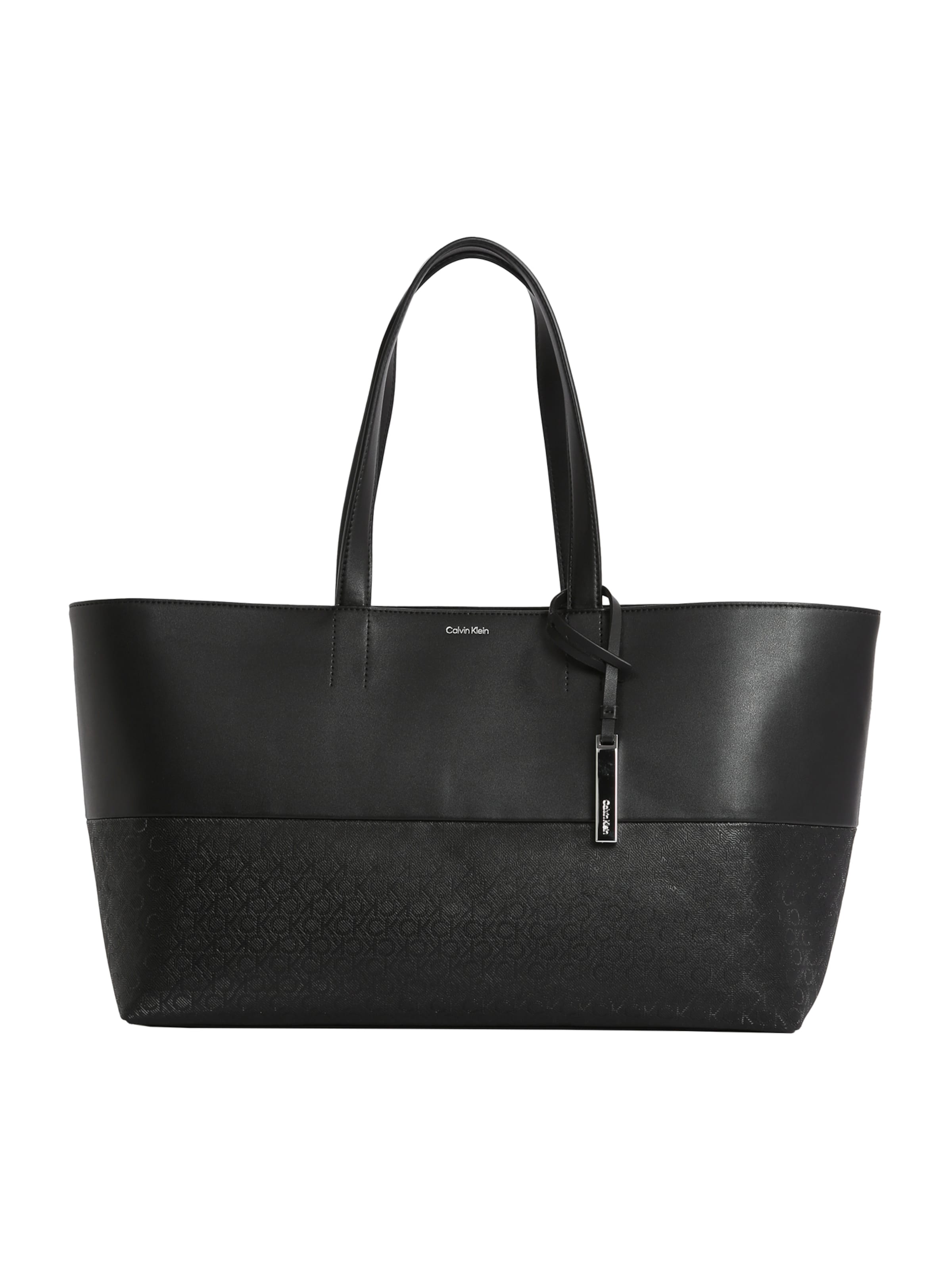 Cabas Calvin Klein en noir : devant