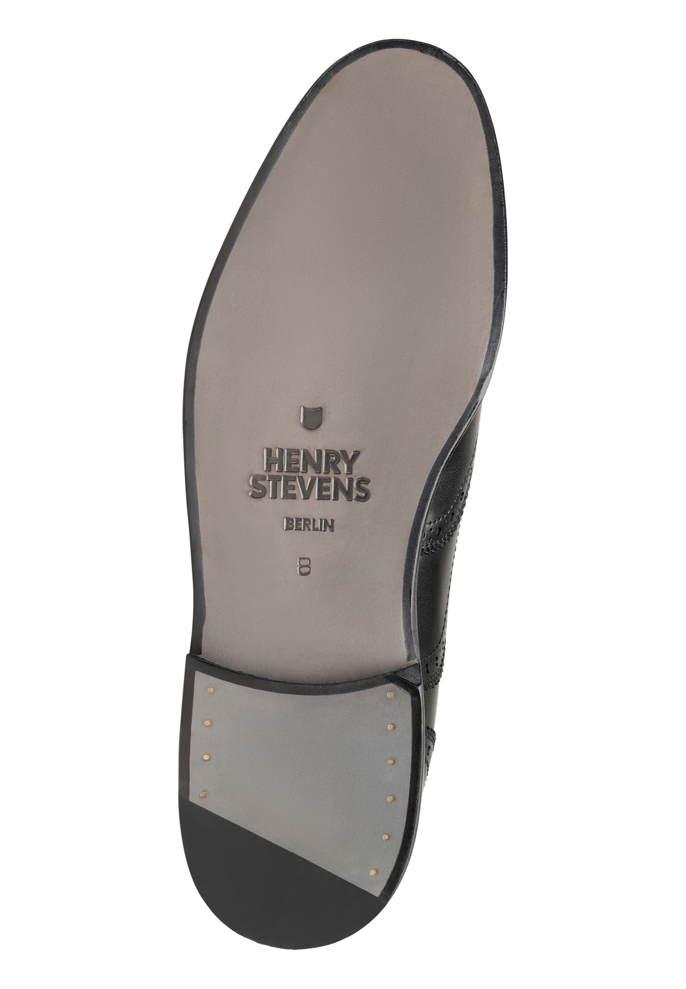 Henry Stevens Schnürschuhe Rahmengenäht 'Winston FBO' in Schwarz