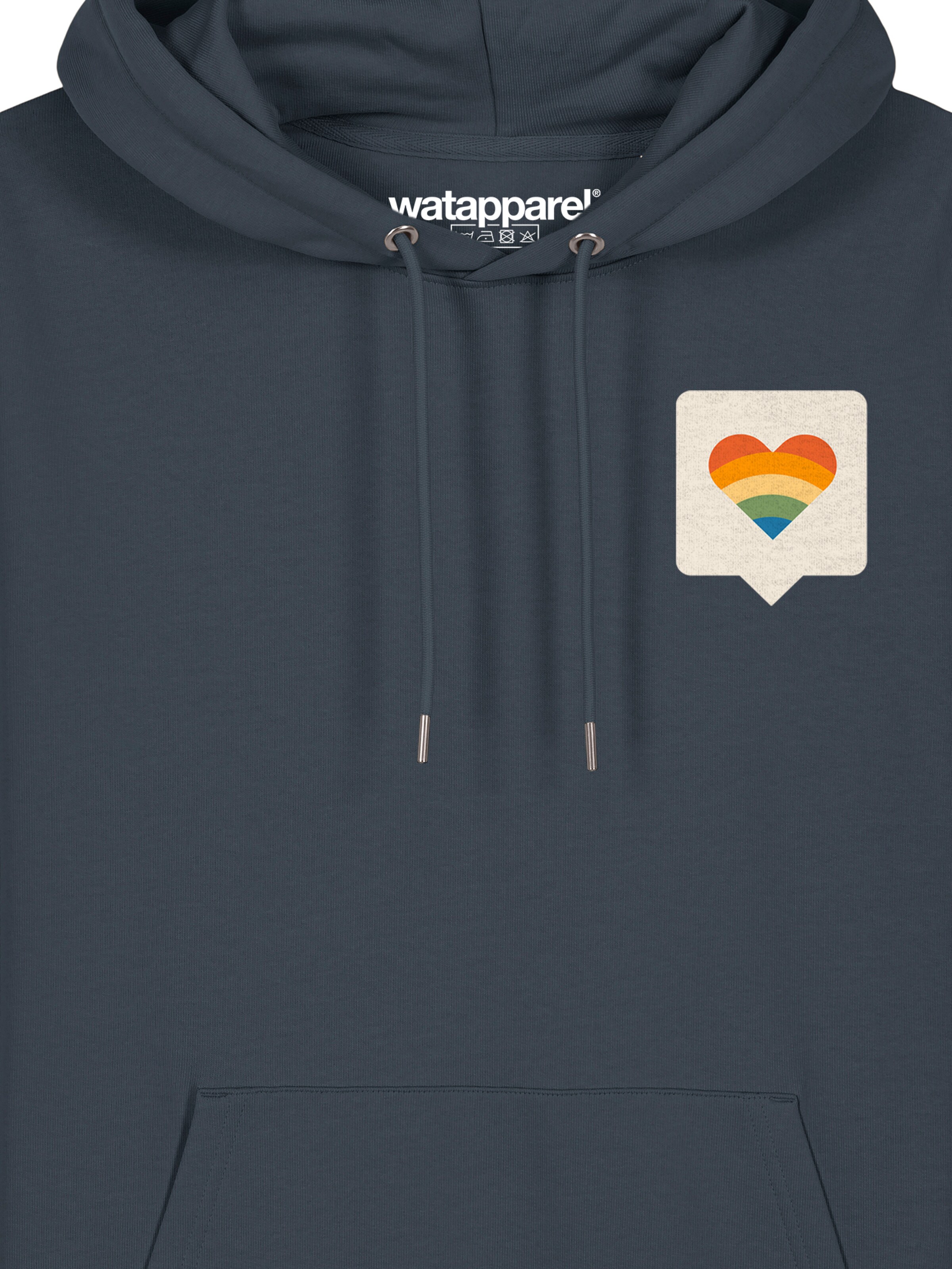 Watapparel Sweatshirt ' Von Herzen ' in Grijs