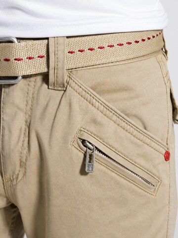 TIMEZONE Regular Cargohose 'BenitoTZ'‌‌‌‌‌ in Beige