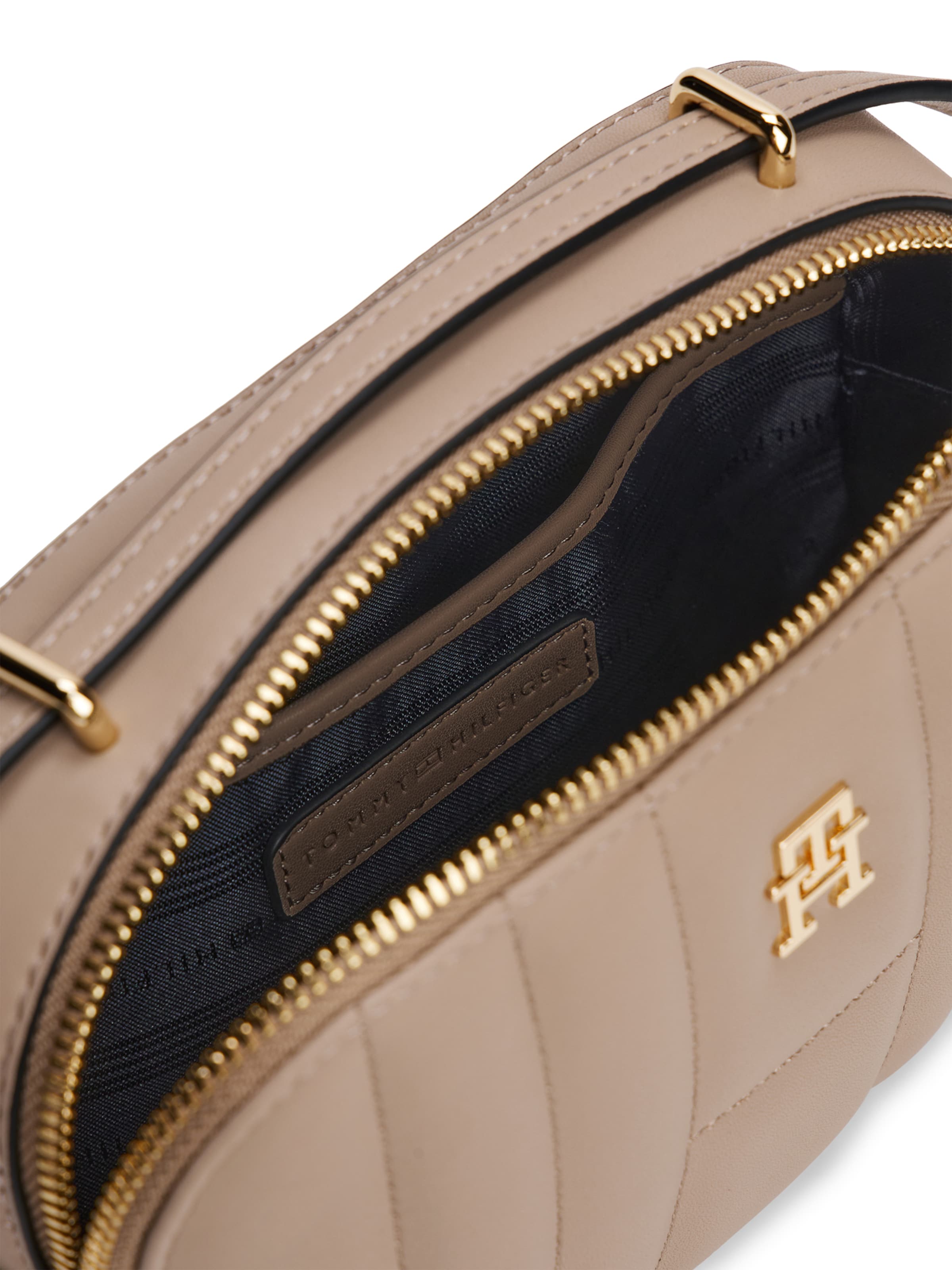 Geantă de umăr de la TOMMY HILFIGER pe bej