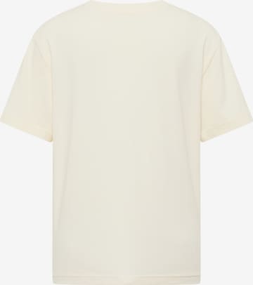 MUSTANG Shirt ' Print-Shirt in Gelb