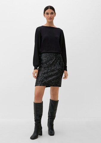 s.Oliver BLACK LABEL Sweater in Black
