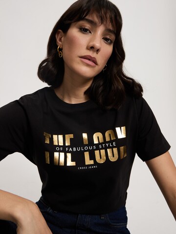 CROSS JEANS T-Shirt in Schwarz