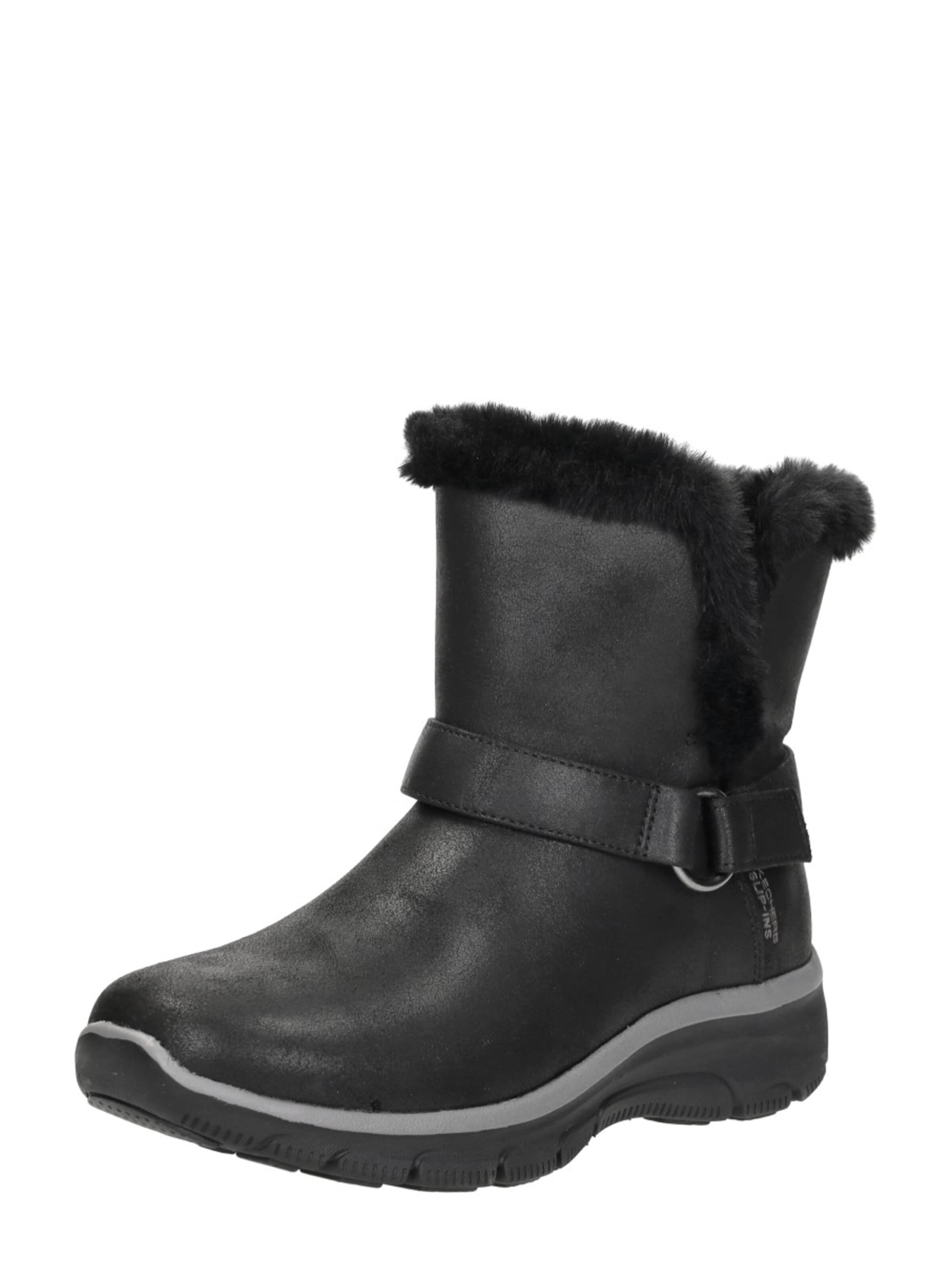 SKECHERS Boots 'Slip-Ins Relaxed Fit' in Zwart
