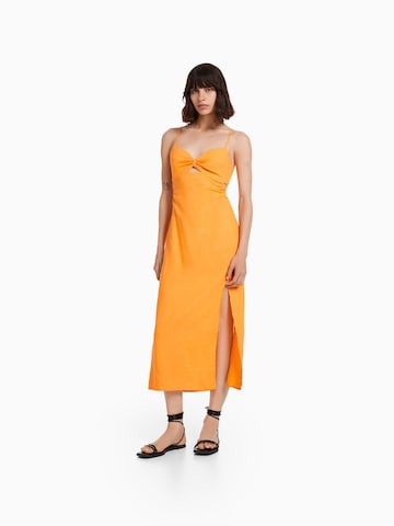 BershkaLjetna haljina - narančasta boja