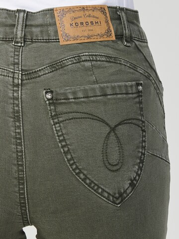 KOROSHI Slimfit Jeans in Grün