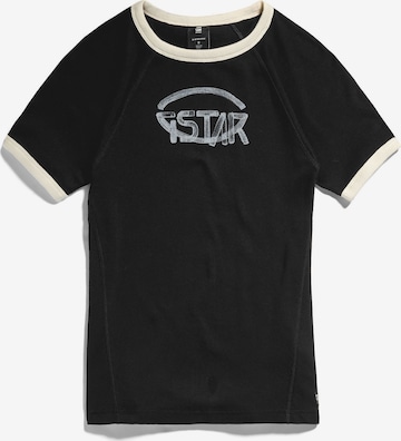 T-shirt G-Star RAW en noir : devant