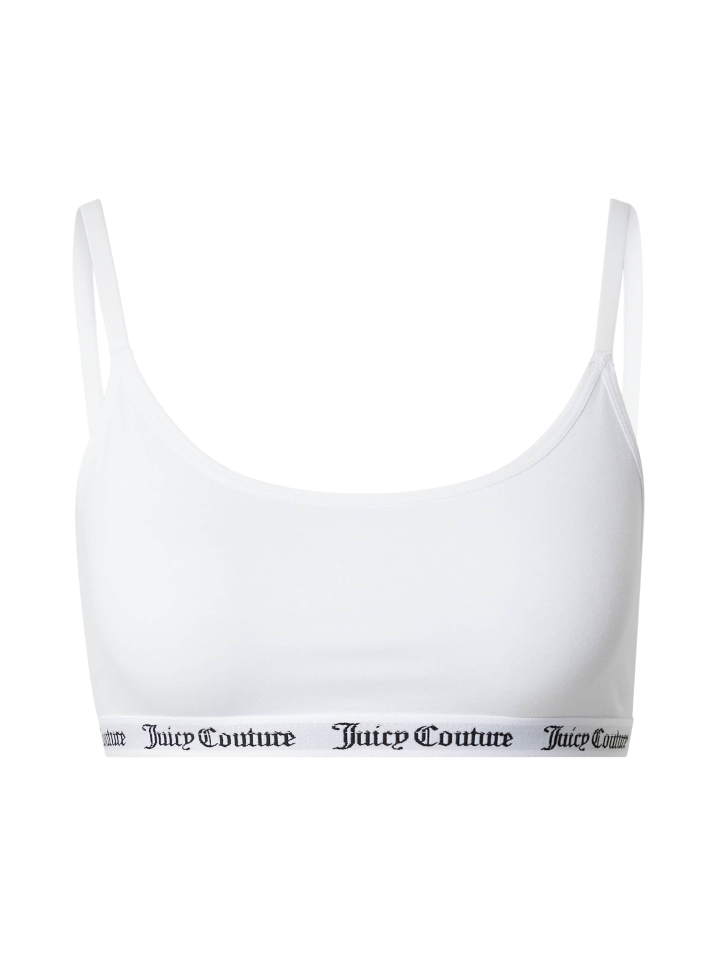Sutien de tricou Sutien de la Juicy Couture pe alb: față