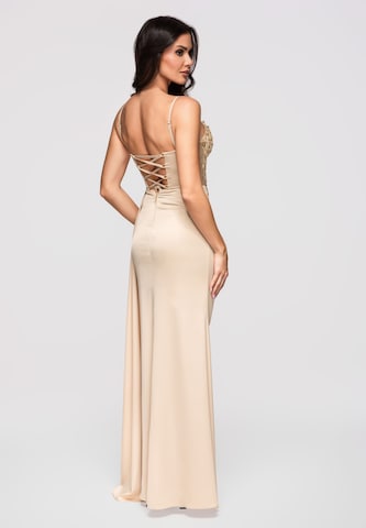Ombre Evening dress in Beige