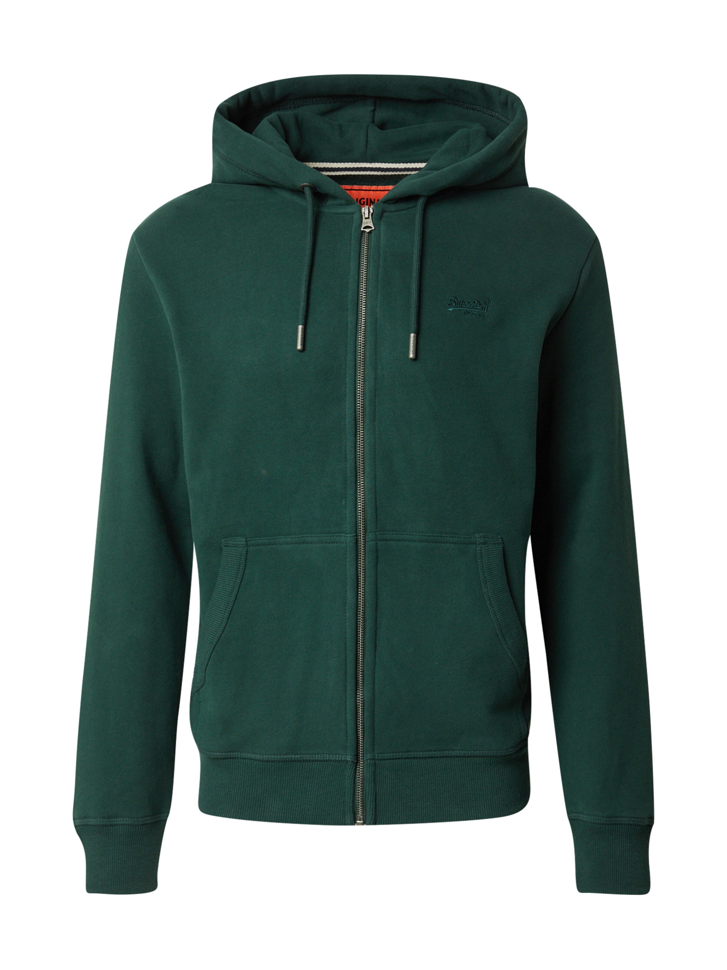 Giacca di felpa 'ESSENTIAL' di Superdry in verde: frontale