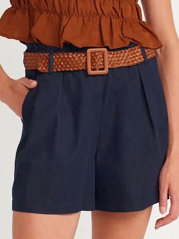 Dilvin Regular Broek 'Shorts' in Blauw: voorkant
