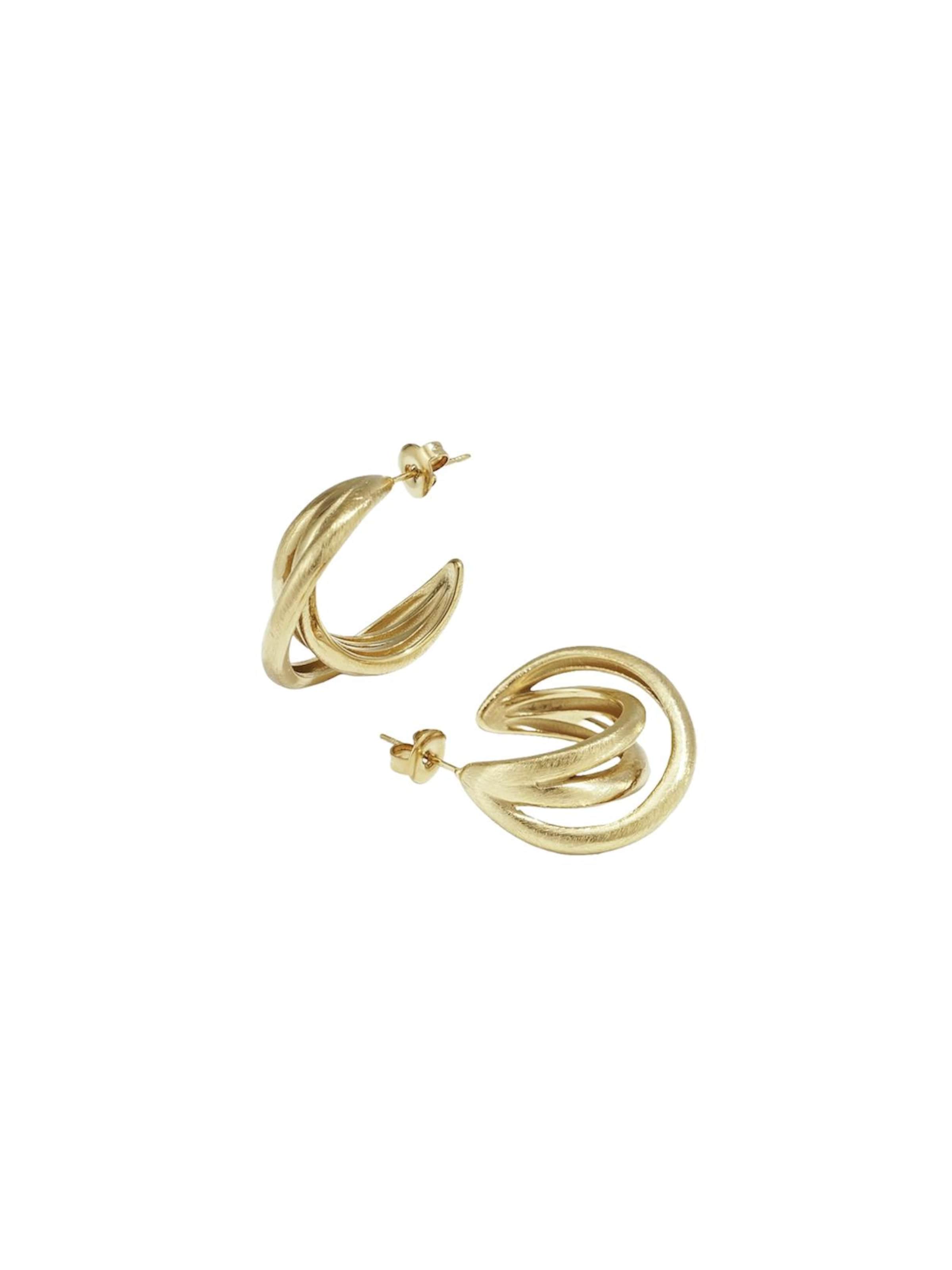 Cala Rose Earrings 'ZARIA' in Gold: front