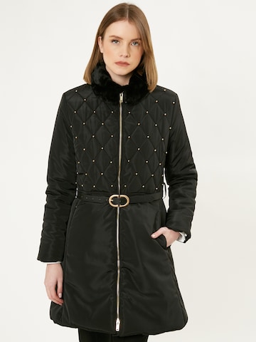 Influencer Between-season jacket in Black: front