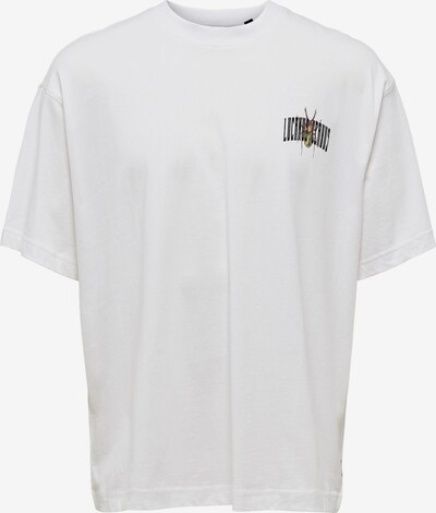 Only & Sons T-Shirt 'GARTH' en vert / noir / blanc, Vue avec produit
