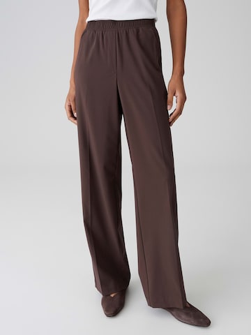 OPUS Loosefit Kalhoty 'Melane' – hnědá: přední strana