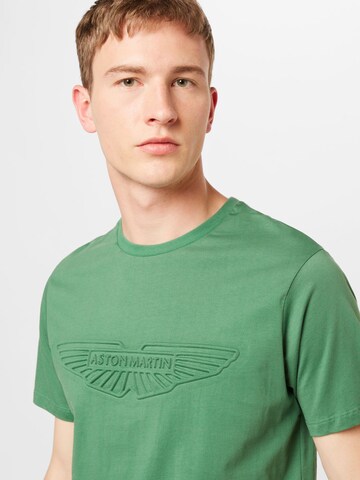 Hackett London Tričko 'EMBOSS' – zelená
