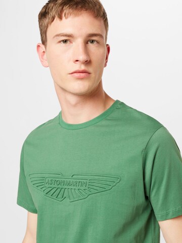 T-Shirt 'EMBOSS' Hackett London en vert
