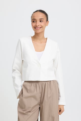 b.young Strickjacke 'RIZETTA' in Weiß: Vorderseite