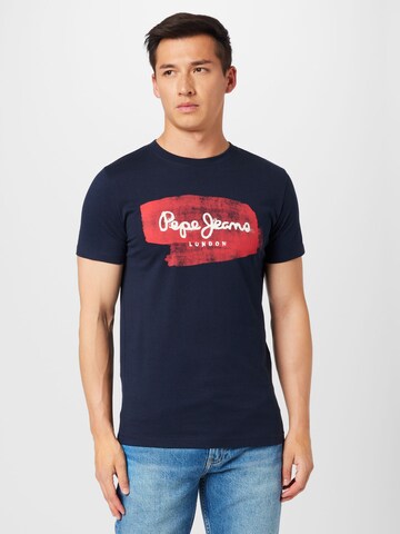 Pepe Jeans T-Shirt 'Seth' in Blau: Vorderseite
