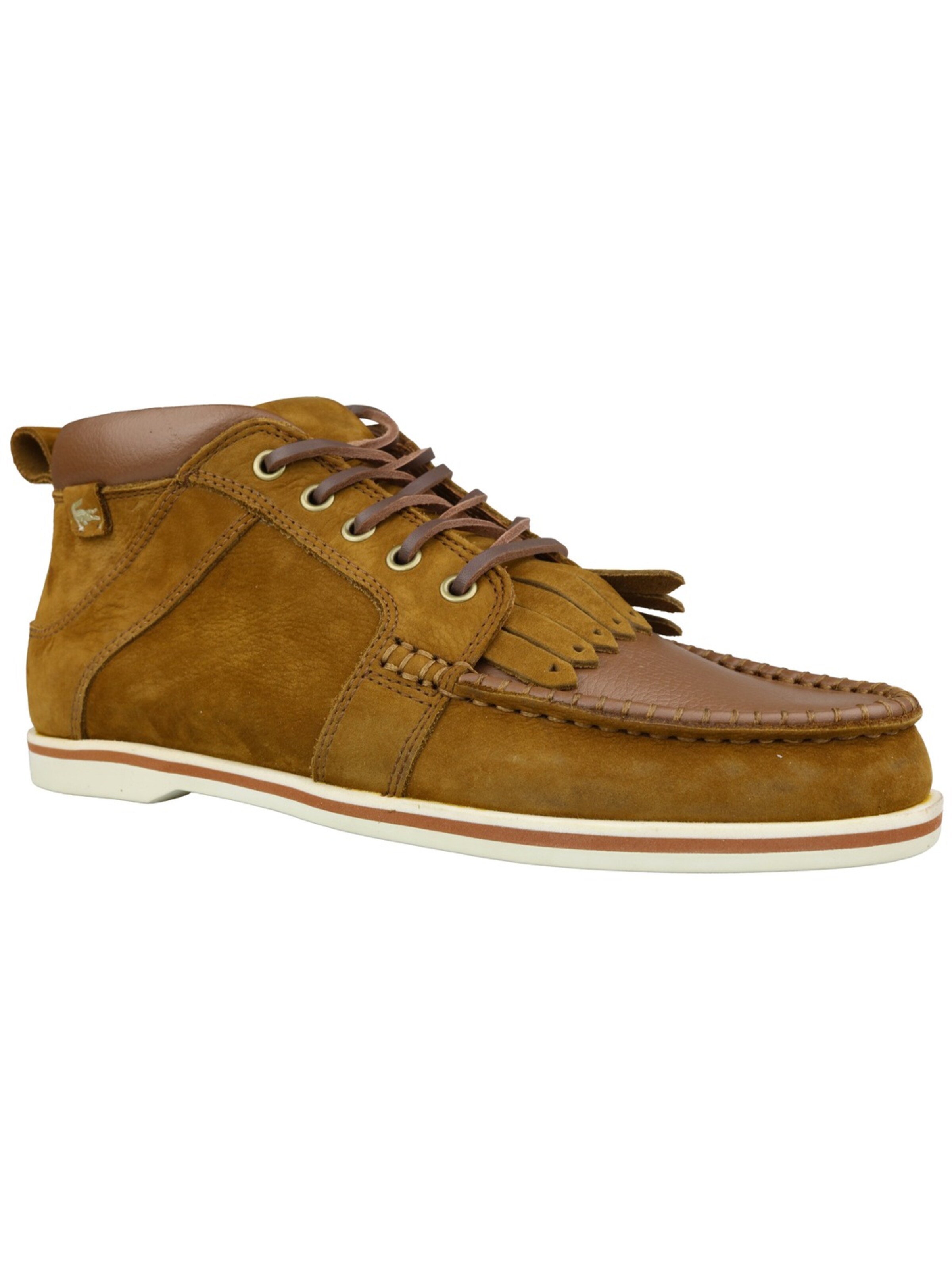 LACOSTE Veterboots 'Lacoste Bradford MID DLB' in Bruin: voorkant